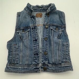 American Eagle Outfitters Blue Denim Vest
